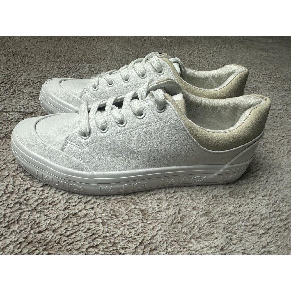 Nautica Lambie Women’s Size 9 White/Bone Sneakers NWT Read Description - Picture 4 of 16